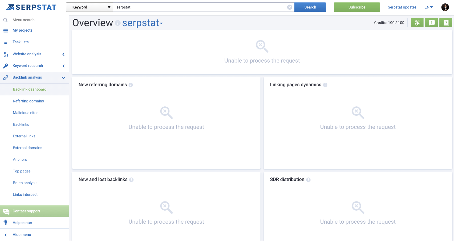 serpstat backlink analysis top 10