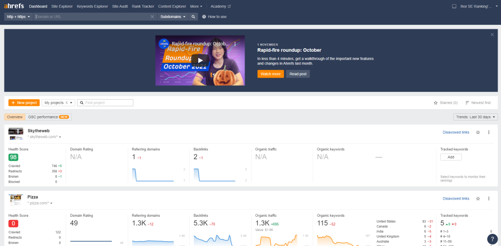 ahrefs ranktracker fr 1