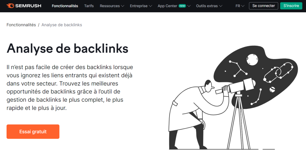 semrush backlink checker fr