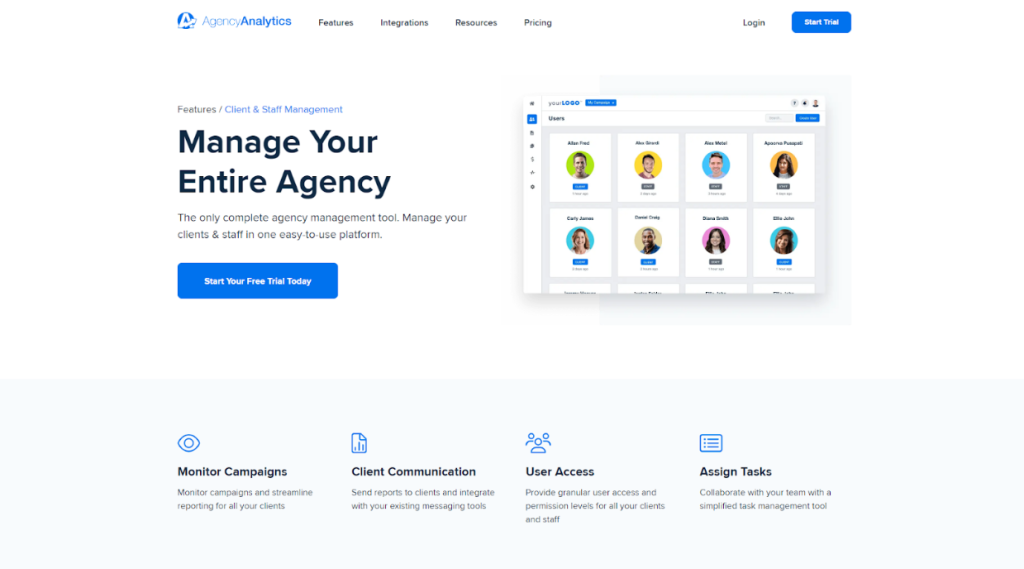 agency analytics crm