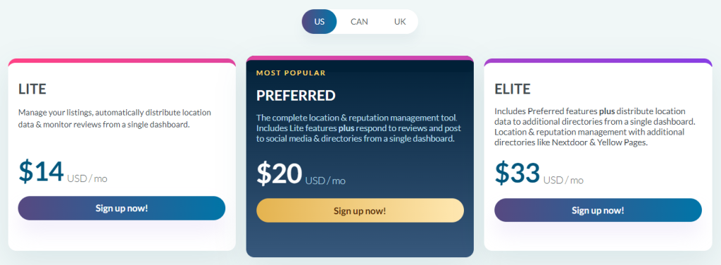 moz local pricing